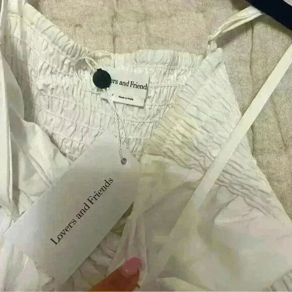 Lovers and Friends Somerset Bow Mini Dress in White - Picture 7 of 7